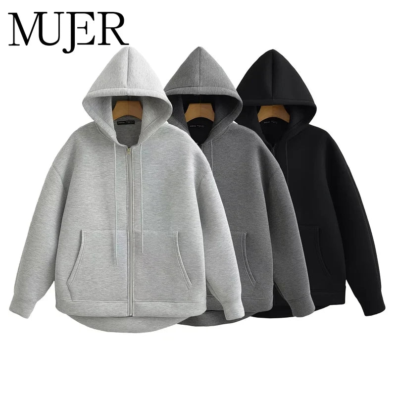Core Zip Up Hoodies Women –Comfort